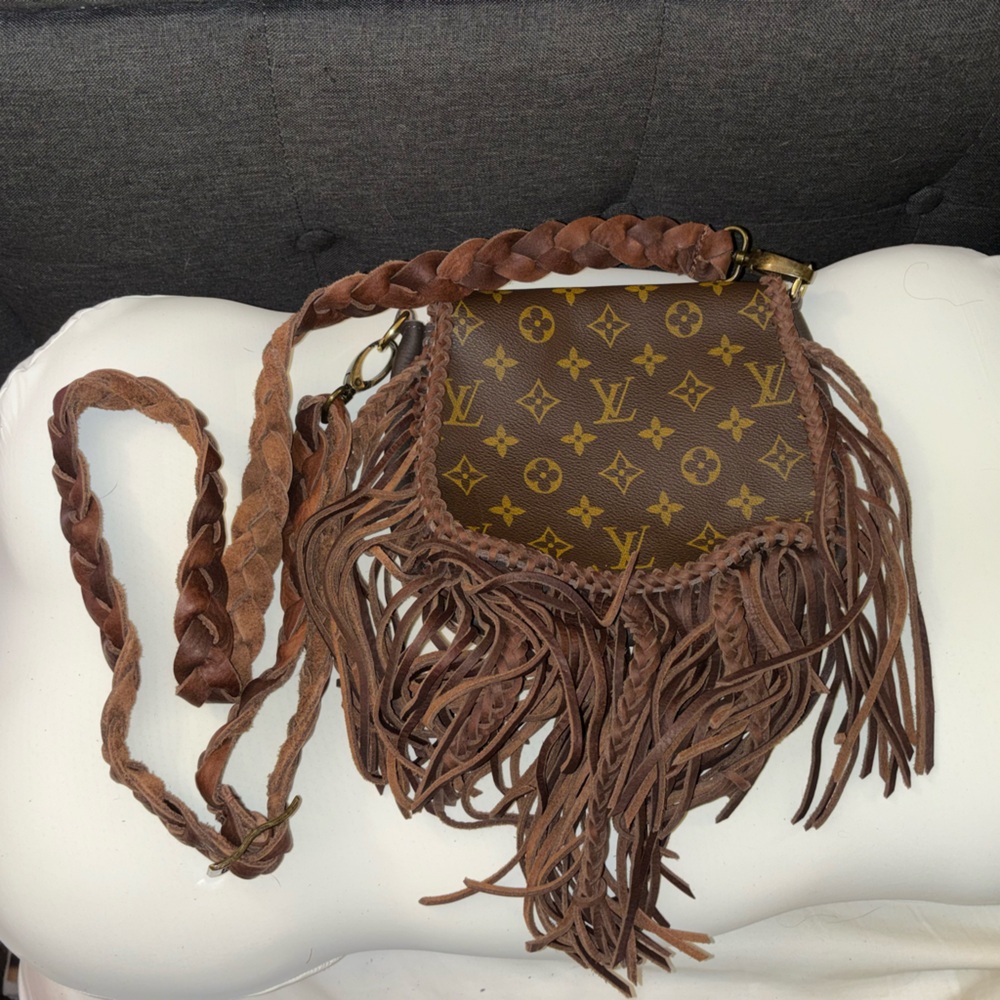 Brown Fringe Designer Crossbody Bag Louis Vuitton